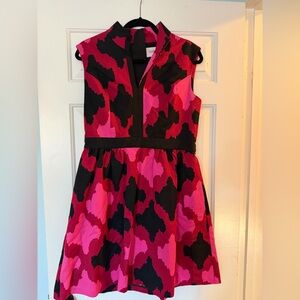 Elizabeth McKay Vibrant Pink and Black Dress